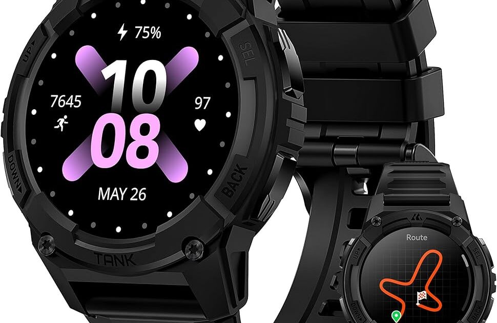 KOSPET TANK S2 Smart Watch,Built in GPS,5ATM &IP69K Waterproof ...