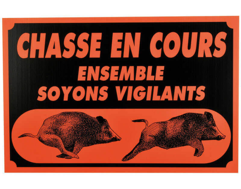 Panneau Chasse Interdite Panneau D'information « Chantier ...